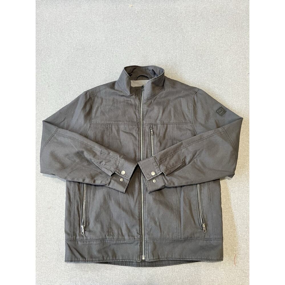 Overland Gray Heavy duty workers Jacket Sz Med